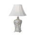 Buy Table Lamps Australia Dono 1 Light Table Lamp 330mm Grey & White - DONO TL35-GRY
