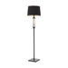 Buy Floor Lamps Australia Dorcel 1 Light Floor Lamp Black, Smoke & Black, Gold - DORCEL FL-BK+SM