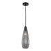 Buy Mini Pendants Australia Elkin 1 Light Pendant 120mm Black & Smoke - ELKIN PE12-BKSM