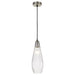 Buy Mini Pendants Australia Elkin 1 Light Pendant 120mm Nickel & Clear - ELKIN PE12-NKCL