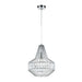 Buy Pendant Lights Australia Elmas 1 Light Pendant 320mm Chrome & Clear Beads - ELMAS PE32-CH+CL