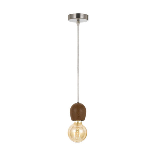 Buy Pendant Lights Australia Enya 1 Light Pendant Walnut & Clear - ENYA CS-WAL
