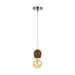 Buy Pendant Lights Australia Enya 1 Light Pendant Walnut & Clear - ENYA CS-WAL