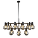 Buy Chandeliers Australia Escoda 18 Light Pendant Black & Smoke - ESCODA PE18-BK