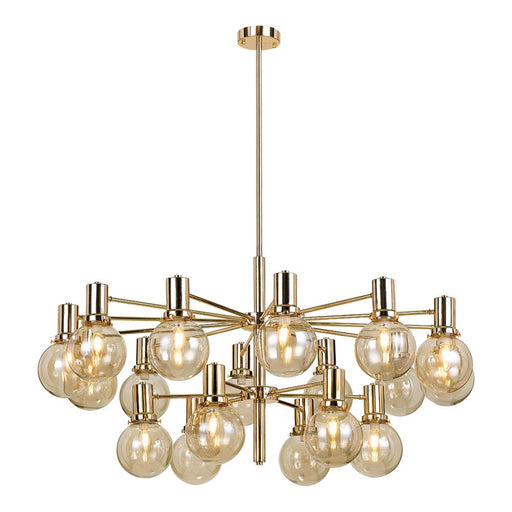 Buy Chandeliers Australia Escoda 18 Light Pendant Gold & Amber - ESCODA PE18-GD