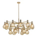 Buy Chandeliers Australia Escoda 18 Light Pendant Gold & Amber - ESCODA PE18-GD