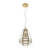 Buy Pendant Lights Australia Espada 1 Light Pendant 200mm Antique Brass & Clear - ESPADA PE20-AB