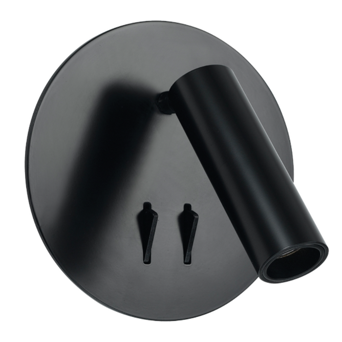 Buy Bedside Reading Lights Australia Esra Wall Lamp 2 LED 2 Switch 3000K Black - ESRA WB-BK