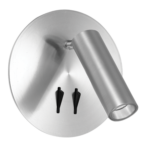 Buy Bedside Reading Lights Australia Esra Wall Lamp 2 LED 2 Switch 3000K Silver - ESRA WB-SL