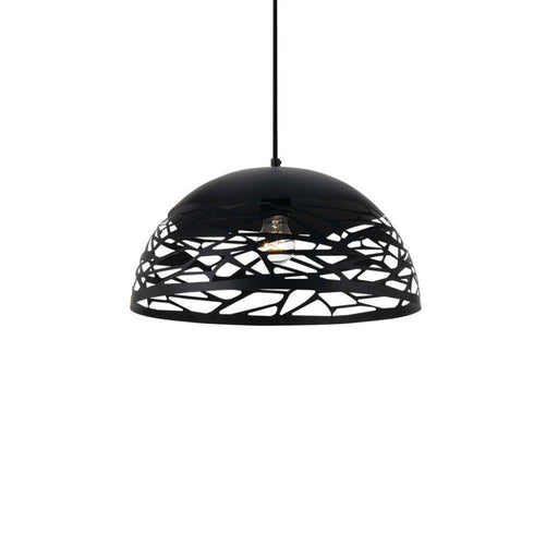 Buy Pendant Lights Australia Farina 1 Light Pendant 400mm Black - FARINA PE40-BK