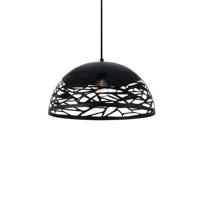 Buy Pendant Lights Australia Farina 1 Light Pendant 400mm Black - FARINA PE40-BK