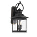 Buy Outdoor Wall Lanterns Australia Fergus 2 Light Wall Light IP44 Black - FERGUS EX-BK