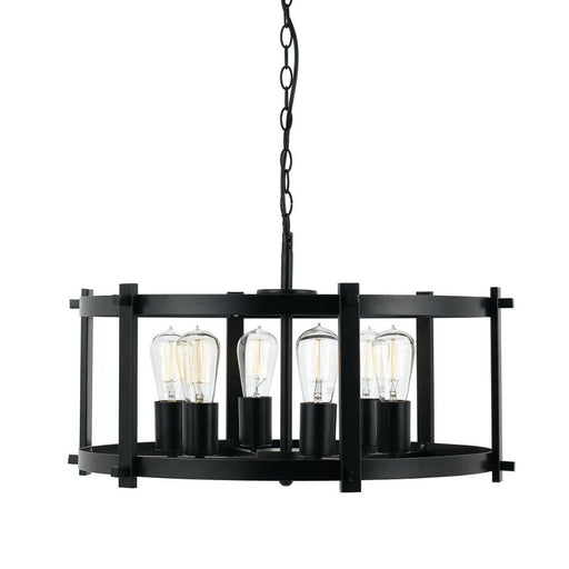 Buy Pendant Lights Australia Finley 6 Light Pendant Black Matt - FINLEY PE60-BK