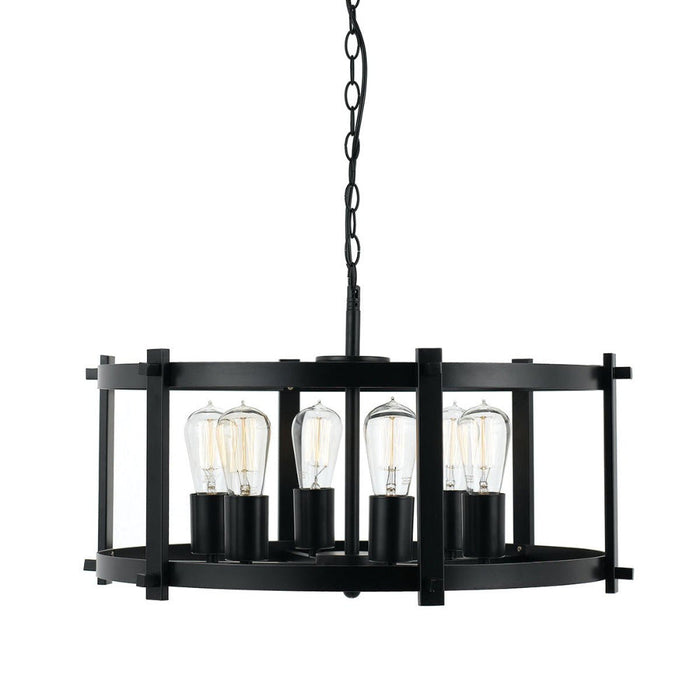 Buy Pendant Lights Australia Finley 6 Light Pendant Black Matt - FINLEY PE60-BK