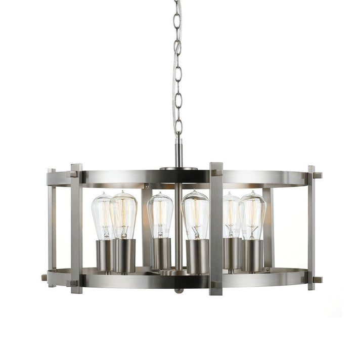 Buy Pendant Lights Australia Finley 6 Light Pendant Nickel Matt - FINLEY PE60-NK