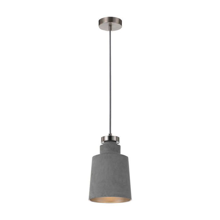 Buy Pendant Lights Australia Fredi 1 Light Pendant 170mm Nickel & Grey - FREDI PE17-GY