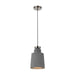 Buy Pendant Lights Australia Fredi 1 Light Pendant 170mm Nickel & Grey - FREDI PE17-GY