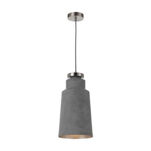 Buy Pendant Lights Australia Fredi 1 Light Pendant 200mm Nickel & Grey - FREDI PE20-GY