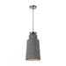 Buy Pendant Lights Australia Fredi 1 Light Pendant 200mm Nickel & Grey - FREDI PE20-GY