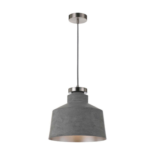 Buy Pendant Lights Australia Fredi 1 Light Pendant 300mm Nickel & Grey - FREDI PE30-GY