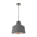 Buy Pendant Lights Australia Fredi 1 Light Pendant 300mm Nickel & Grey - FREDI PE30-GY