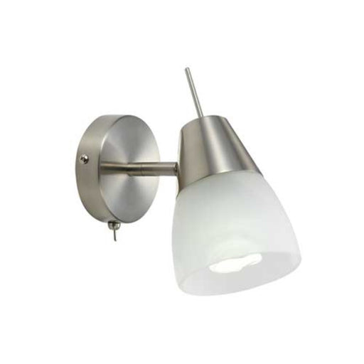 Buy Wall Sconce Australia Gibson 1 Light Wall Light Nickel & White Marble - GIBSON WB-NK