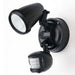 Buy Security Wall Lights Australia Illume 1 Light Spotlight LED Sensor IP44 5000K Black - ILLUME EX1S-BK