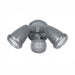 Buy Security Wall Lights Australia Illume 2 Light Spotlight LED Sensor IP44 5000K Silver - ILLUME EX2S-SL