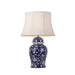 Buy Table Lamps Australia Iris 1 Light Table Lamp Blue & White - IRIS TL-BL+WH