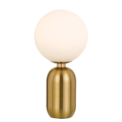 Buy Table Lamps Australia Kade 1 Light Table Lamp Antique Gold & Opal Matt - KADE TL-AG+OP
