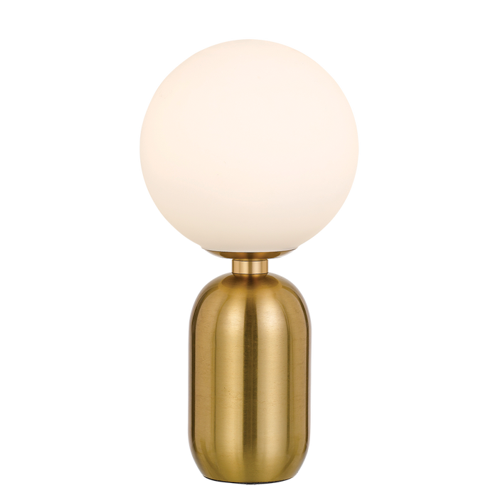 Buy Table Lamps Australia Kade 1 Light Table Lamp Antique Gold & Opal Matt - KADE TL-AG+OP