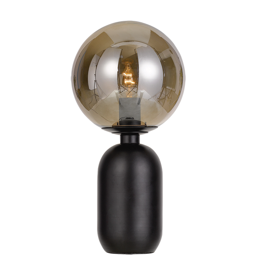 Buy Table Lamps Australia Kade 1 Light Table Lamp Black & Smoke - KADE TL-BK+SM
