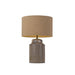 Buy Table Lamps Australia Kaylee 1 Light Table Lamp White, Blue & Linen - KAYLEE TL-WH