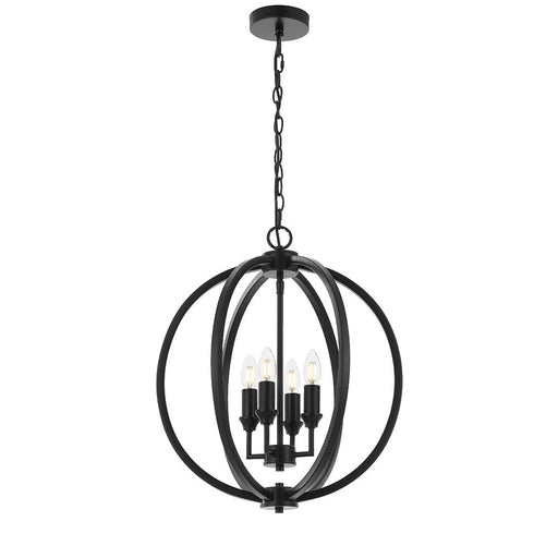 Buy Pendant Lights Australia Kendall 4 Light Pendant Black Matt - KENDALL PE4-BK