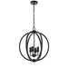 Buy Pendant Lights Australia Kendall 4 Light Pendant Black Matt - KENDALL PE4-BK