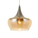 Buy Pendant Lights Australia Landy 1 Light Pendant 300mm Nickel & Champagne - LANDY PE30-NKCHM