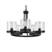 Buy Pendant Lights Australia Largo 5 Light Pendant Oil Bronze & Clear - LARGO PE5-OB+CL