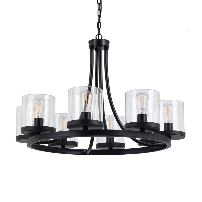 Buy Pendant Lights Australia Largo 8 Light Pendant Oil Bronze & Clear - LARGO PE8-OB+CL