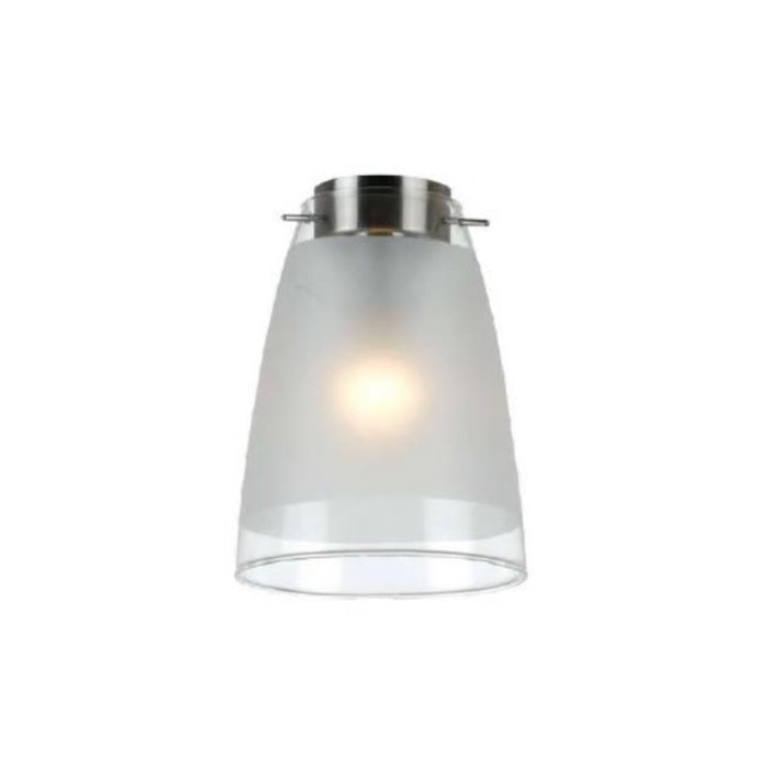 Buy DIY Batten Fix Lights Australia Lydia 1 Light Batten Fix Nickel & Clear, Frost - LYDIA.BF-FR