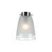 Buy DIY Batten Fix Lights Australia Lydia 1 Light Batten Fix Nickel & Clear, Frost - LYDIA.BF-FR