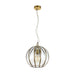 Buy Pendant Lights Australia Medina 1 Light Pendant 300mm Antique Brass & Clear - MEDINA PE30-AB