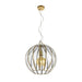 Buy Pendant Lights Australia Medina 1 Light Pendant 400mm Antique Brass & Clear - MEDINA PE40-AB