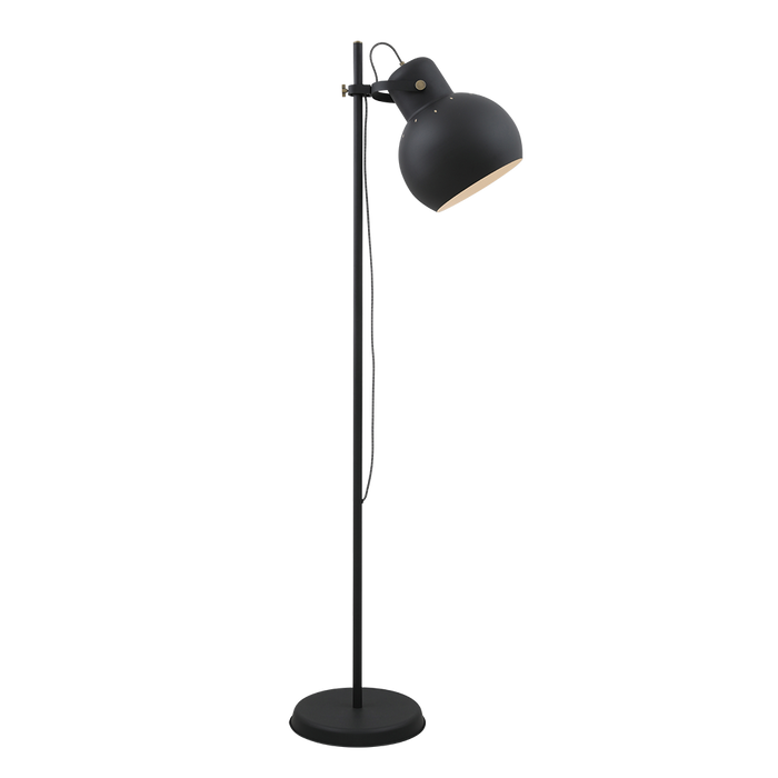 Buy Floor Lamps Australia Mento 1 Light Floor Lamp Black, Antique Brass - MENTO FL-DGYAB