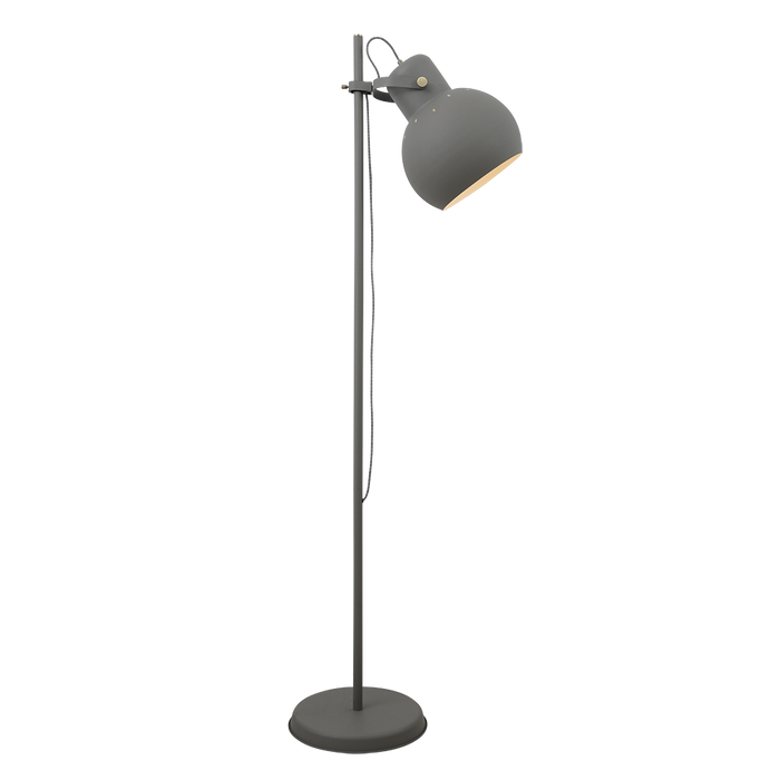 Buy Floor Lamps Australia Mento 1 Light Floor Lamp Grey, Antique Brass - MENTO FL-GYAB