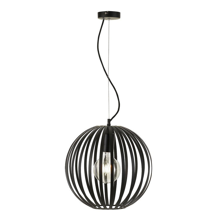 Buy Pendant Lights Australia Midori 1 Light Pendant 400mm Black - MIDORI PE40-BK