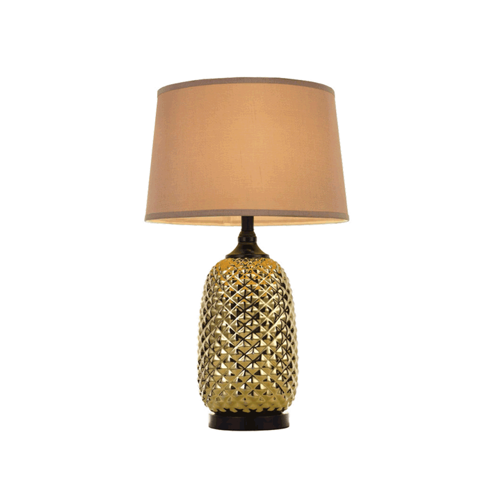 Buy Table Lamps Australia Morton 1 Light Table Lamp Black, Gold & Cream - MORTON TL-GD+CRM