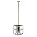 Buy Pendant Lights Australia Nelson 1 Light Pendant 300mm Black Matt, Antique Brass - NELSON PE1-BKAB