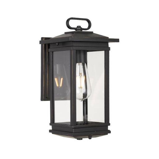Buy Outdoor Wall Lanterns Australia Nevin 1 Light Wall Light IP44 Black & Clear - NEVIN EX-BK