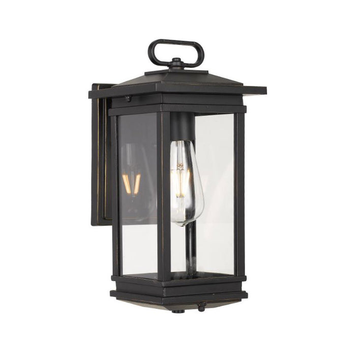 Buy Outdoor Wall Lanterns Australia Nevin 1 Light Wall Light IP44 Black & Clear - NEVIN EX-BK