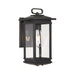 Buy Outdoor Wall Lanterns Australia Nevin 1 Light Wall Light IP44 Black & Clear - NEVIN EX-BK